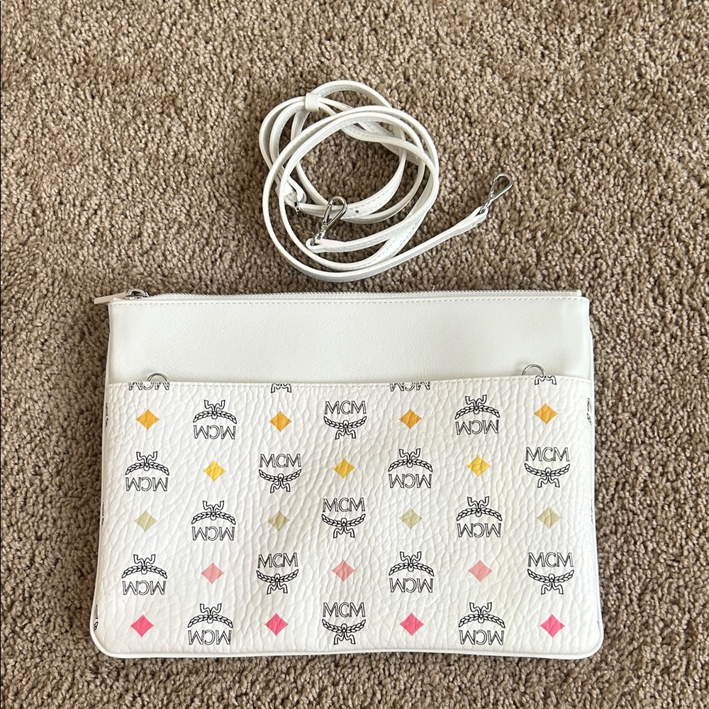 MCM Crossbody Pouch In Visetos